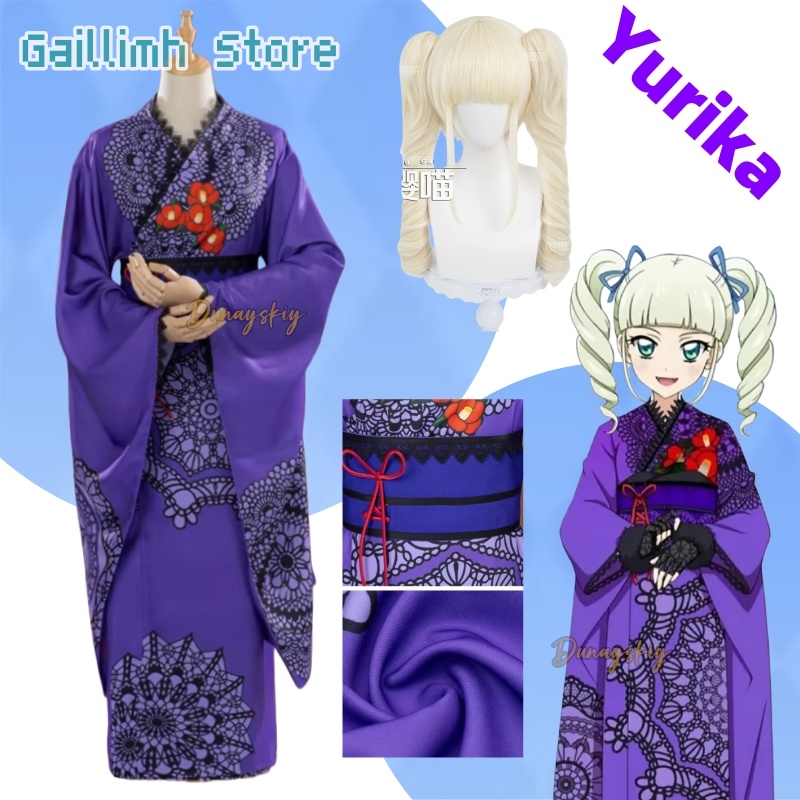 Cosplay Prop Pattern - 아이카츠! 유리카 토도 유카타 기모노 코스프레