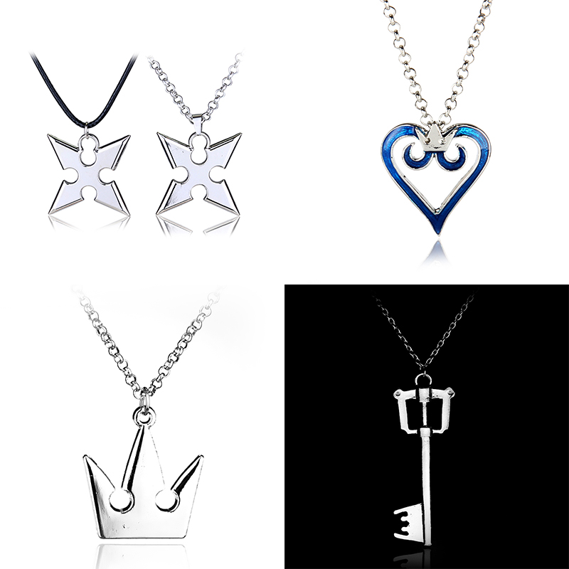 Keyblade Cosplay Prop - 게임 킹덤 하트 체인 펜던트 목걸이,