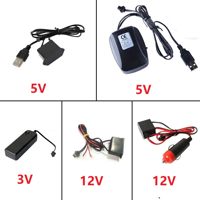 Led El Wire - DC 12V EL 라인 USB 담배