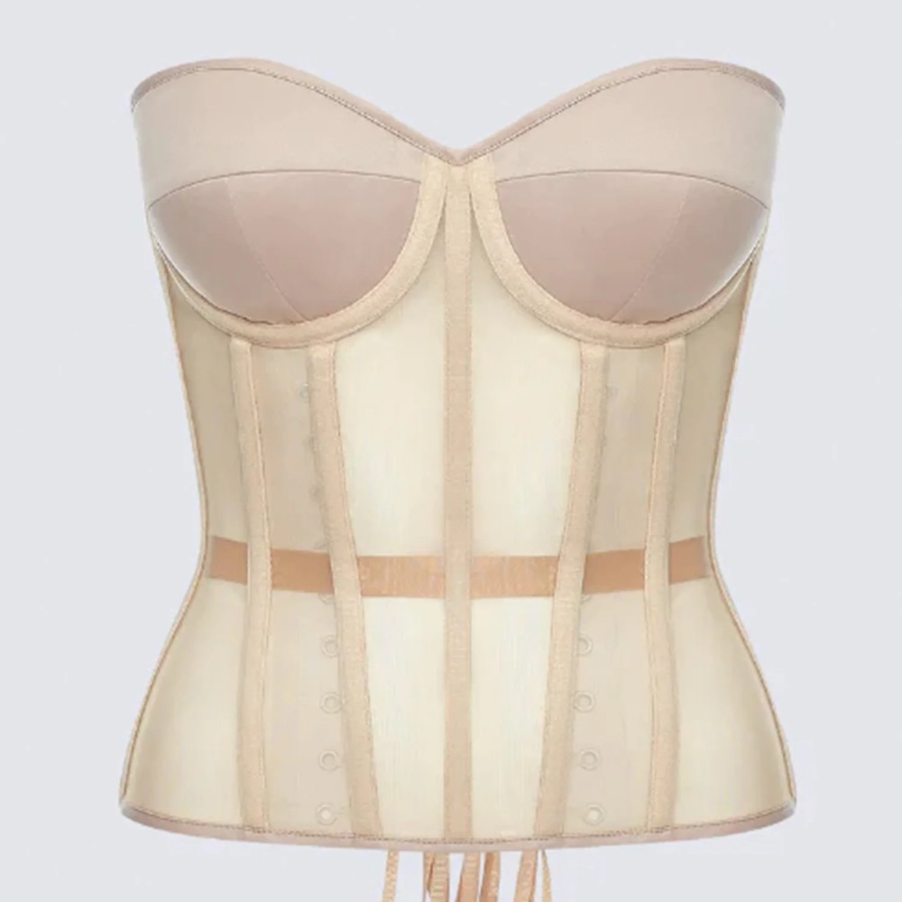 Boning Corset Steel - 여성 코르셋 Bustier 탑 섹시한 브래지어