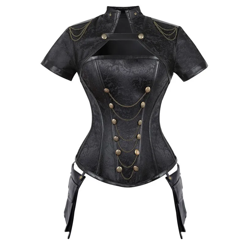 Boning Corset Steel - 중세 여성 오버 버스트 코르셋 Steampunk
