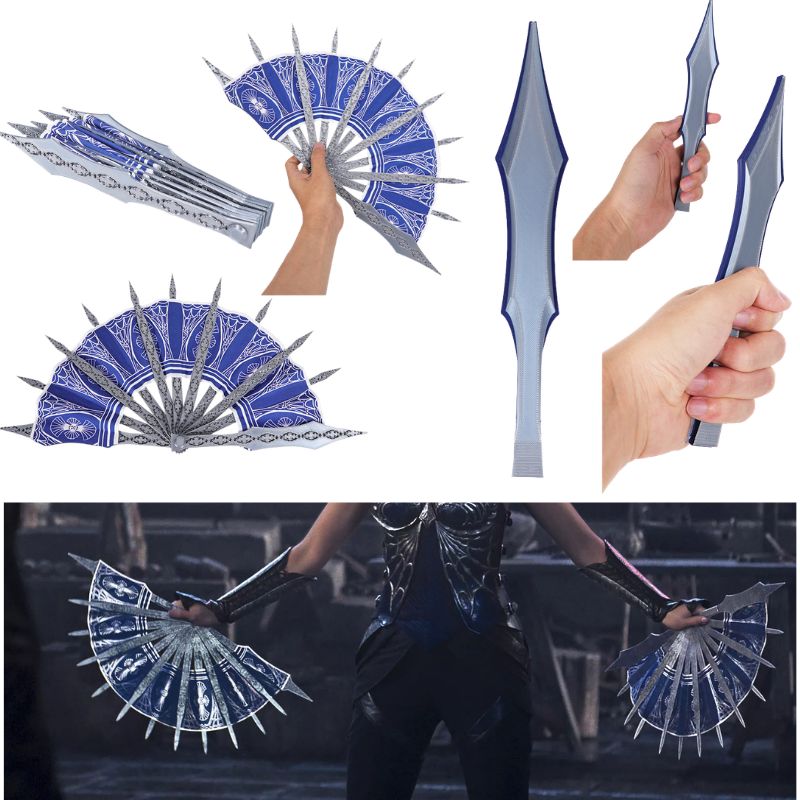 Cosplay Prop Blueprints - 애니메이션 키타나 코스프레 MK 블루 핸드