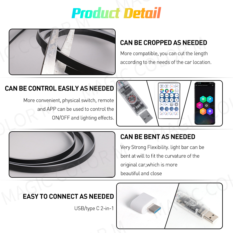 Vegetting 140cm 자동차 주변 조명 LED  - Led El Wire 리뷰 및 가격