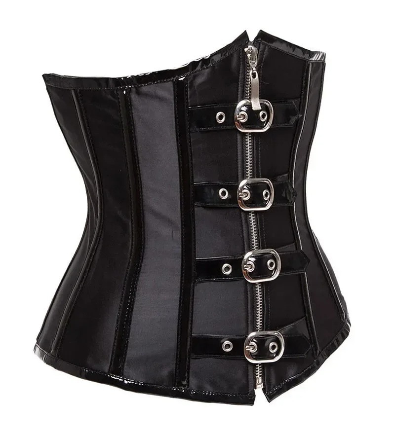 고딕 스팀펑크 언더버스트 코르셋 탑 블랙 레드 스파이럴 - Boning Corset Steel 리뷰 및 가격