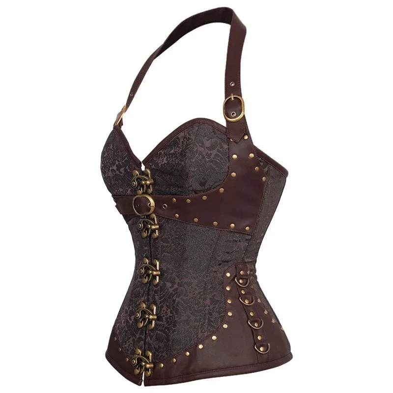Steampunk 코르셋 탑 스틸 뼈 코르셋 고딕 가죽 - Boning Corset Steel 리뷰 및 가격