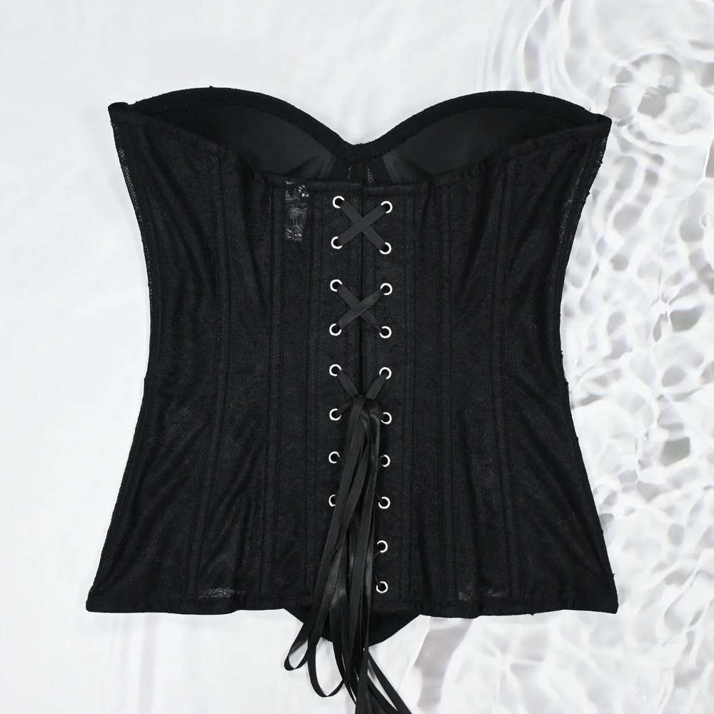 여성용 메쉬 코르셋 버스티어 오버버스트 컵 푸쉬업 브라 - Boning Corset Steel 리뷰 및 가격