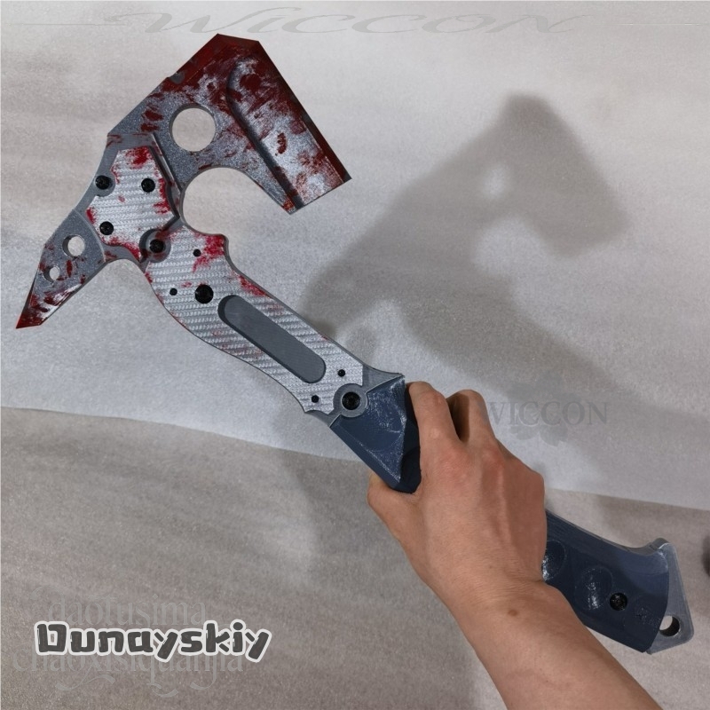 레온 고품질 가짜 전술 도끼 혈흔 무늬 3D 폴리락트산 - Cosplay Prop Pattern 리뷰 및 가격