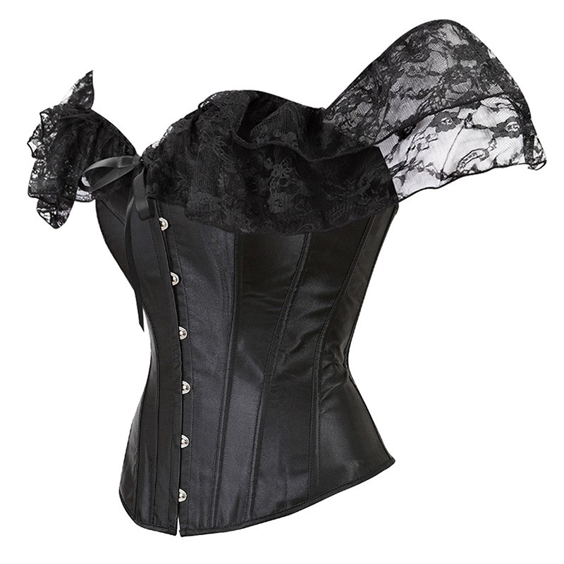 여성 스팀펑크 코르셋 탑 고딕 뷔스티에 스틸본 오프숄더 - Boning Corset Steel 리뷰 및 가격