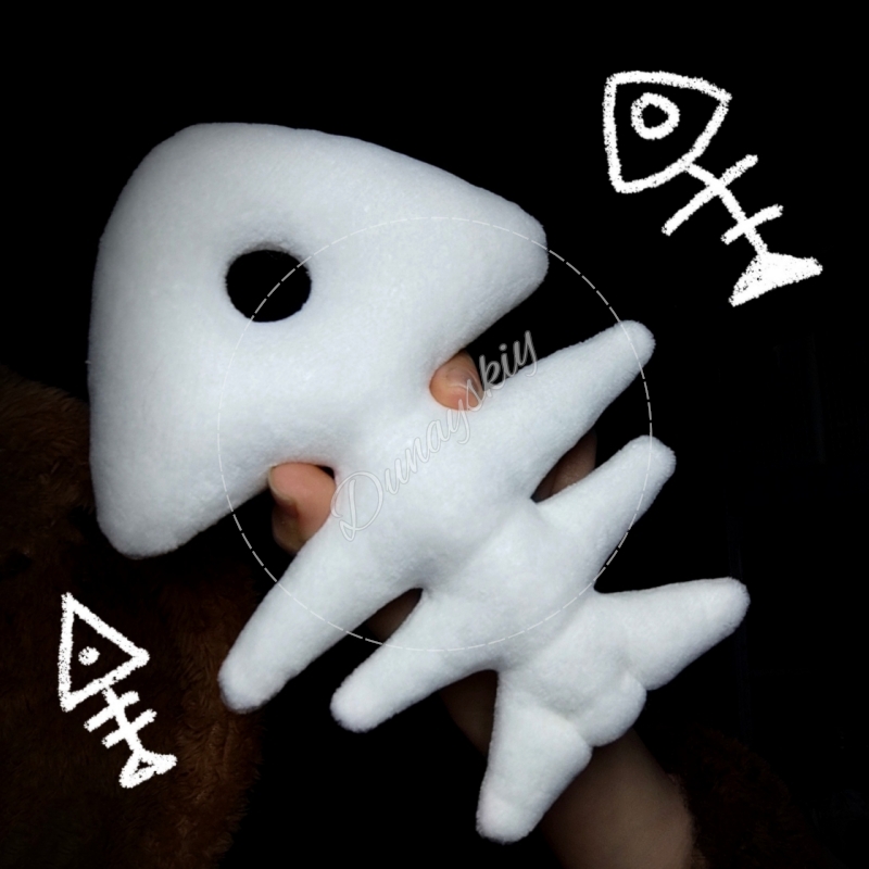 퍼슈트 코스프레 액세서리용 플러시 피쉬본 키체인, 퍼리 - Fishbones Cosplay Prop 리뷰 및 가격