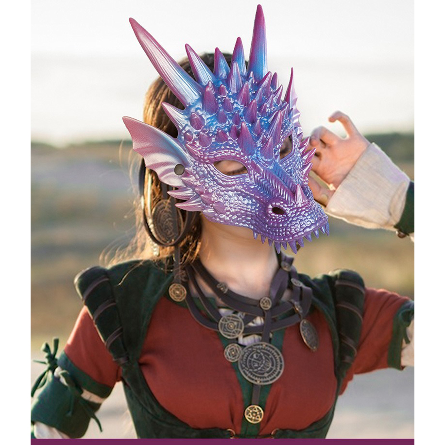 진주 블루 드래곤 마스크, 드래곤 나이트 마스크, 코스 - Cosplay Prop Blueprints 리뷰 및 가격