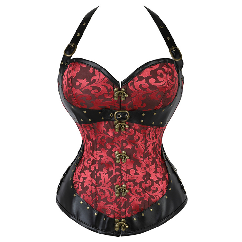 여성 고딕 레트로 스틸 본 홀터 코르셋 탑 란제리 섹시 - Boning Corset Steel 리뷰 및 가격
