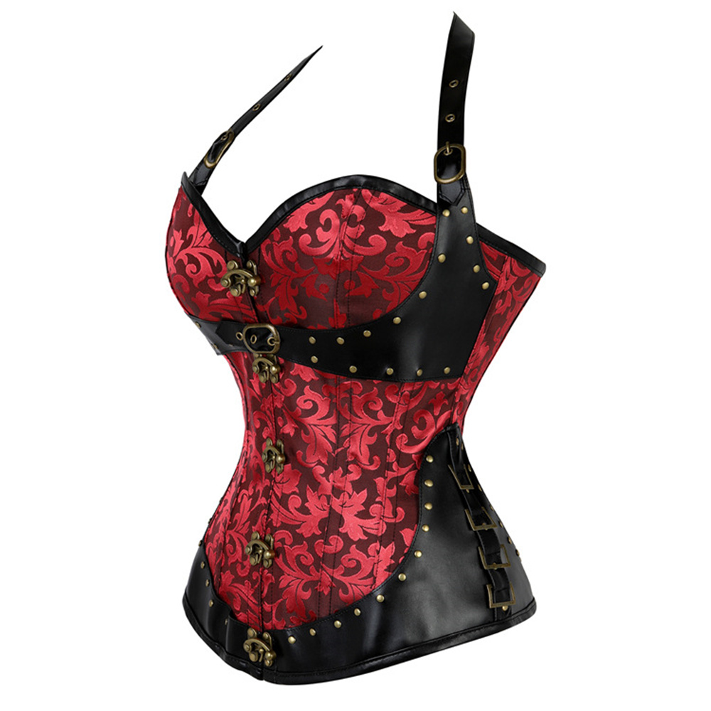 여성 고딕 레트로 스틸 본 홀터 코르셋 탑 란제리 섹시 - Boning Corset Steel 리뷰 및 가격