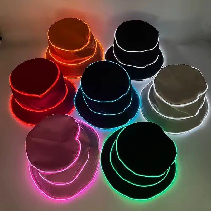 솔리드 컬러 스타일 비치 LED 캡 발광 어부 모자 E - Led El Wire 리뷰 및 가격