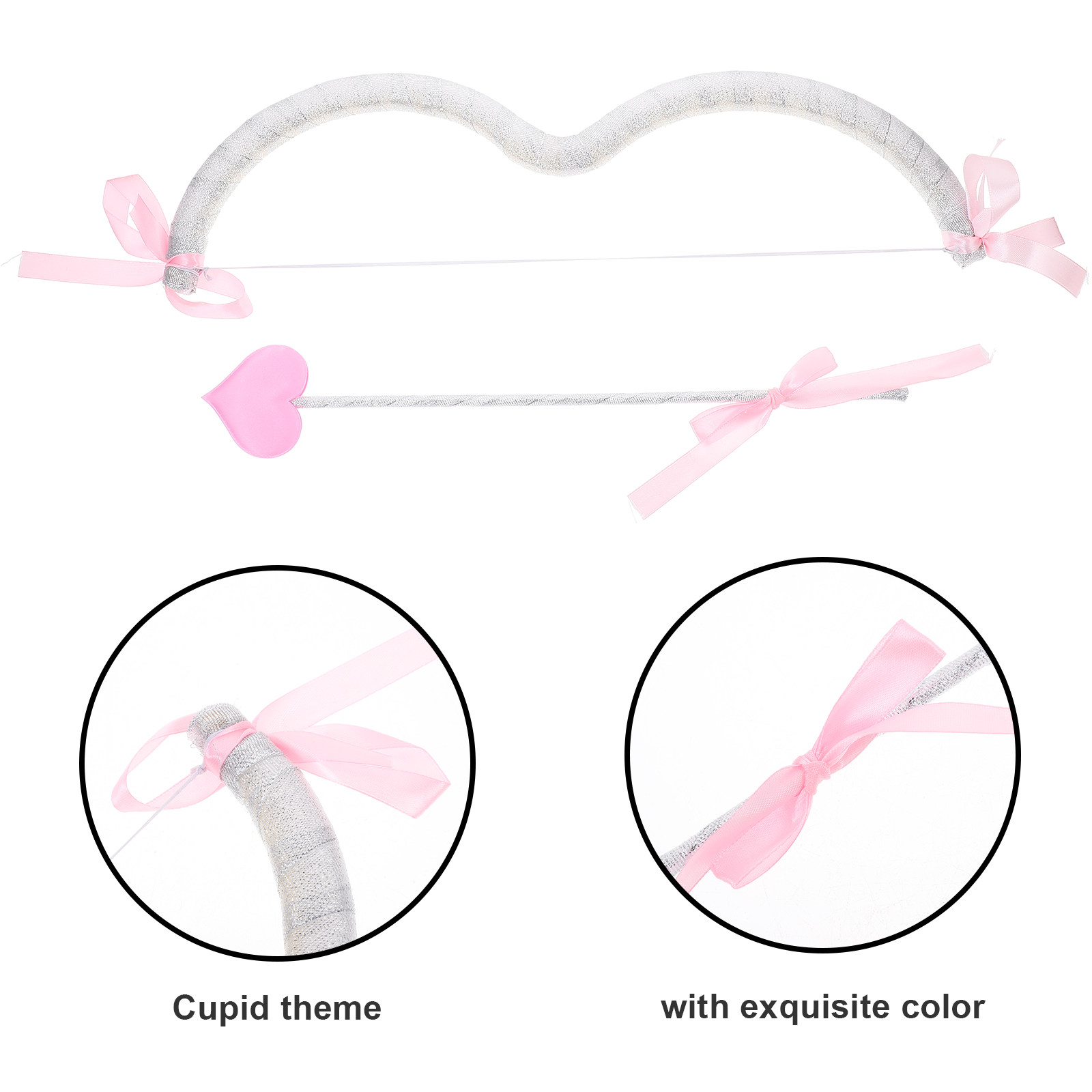 1 세트 큐피드 의상 소품 활과 화살 키트 발렌타인 파 - Easy Cosplay Prop 리뷰 및 가격