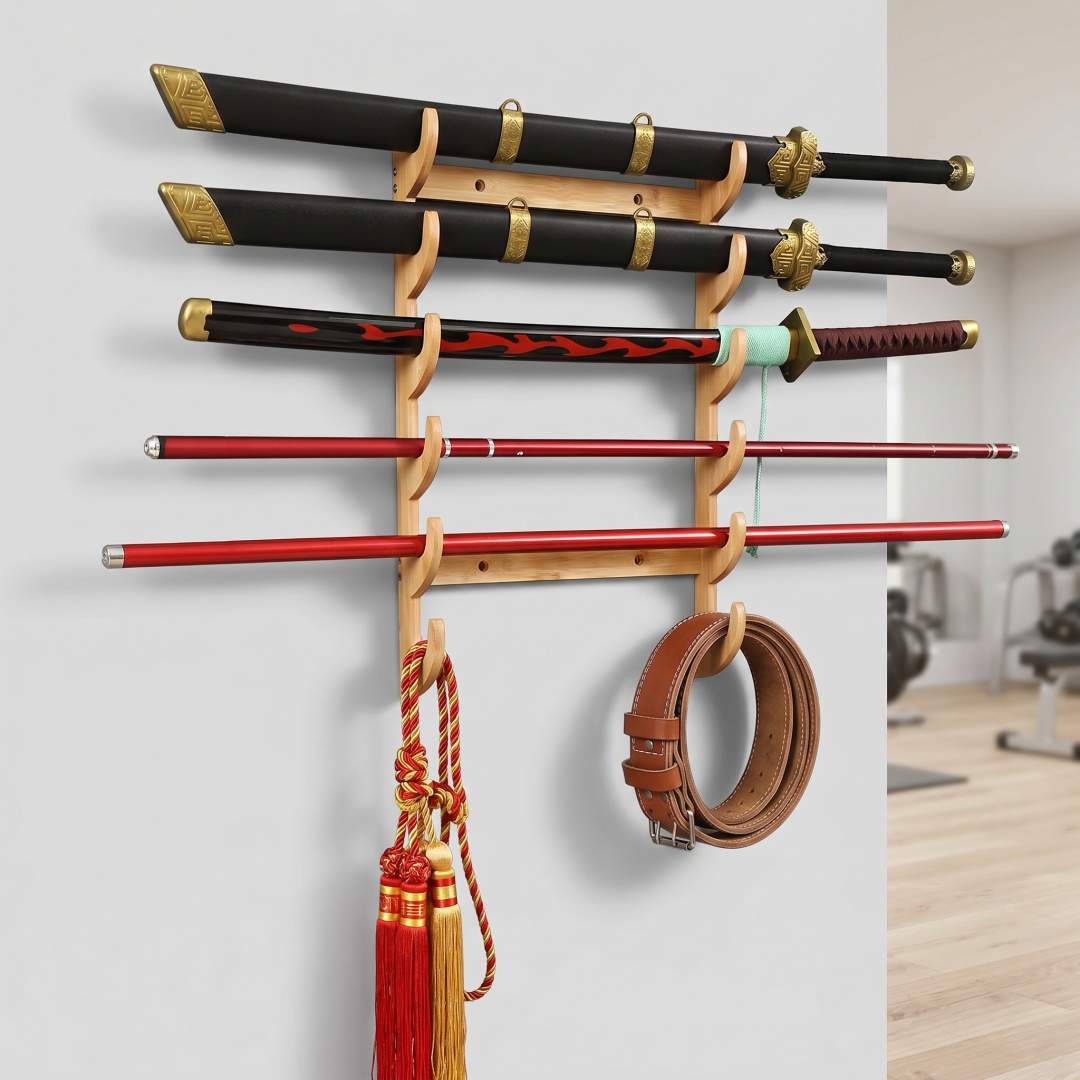 8단 벽걸이 검 보관대 지지대 애니메이션 코스프레 나무 - Cosplay Prop Katana 리뷰 및 가격