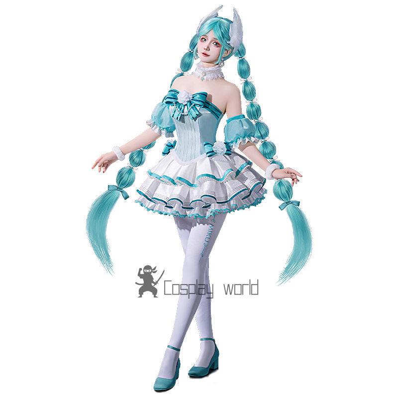 애니메이션 프로젝트 세카이 코스프레 의상 미쿠 스완 레 - Fishbones Cosplay Prop 리뷰 및 가격