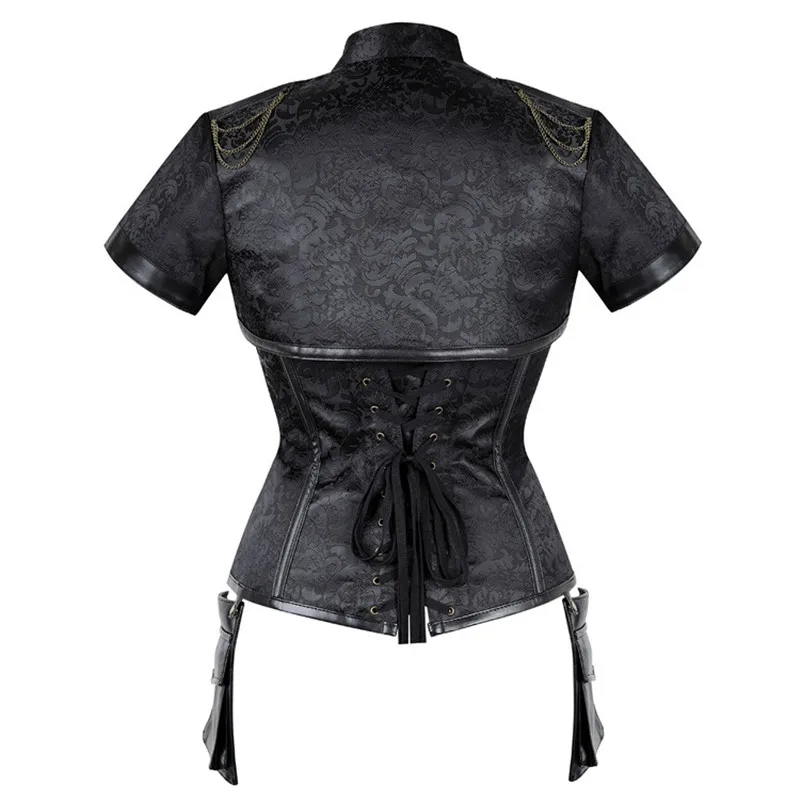 중세 여성 오버 버스트 코르셋 Steampunk 의류  - Boning Corset Steel 리뷰 및 가격