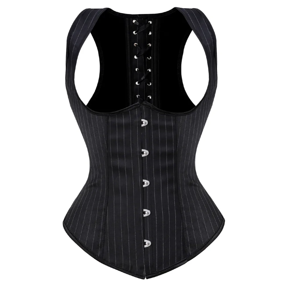여성용 고딕 자카드 언더 버스트 코르셋 섹시한 어깨 끈 - Boning Corset Steel 리뷰 및 가격
